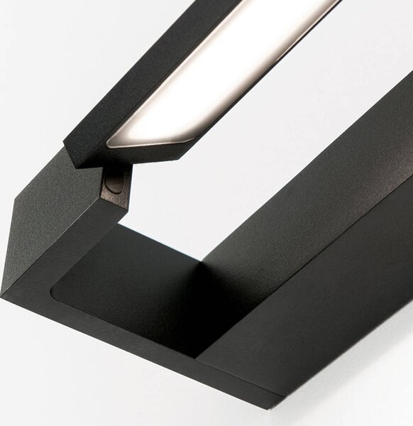 ORION Kinkiet Mariln, czarny, łazienka, aluminium, nowoczesny