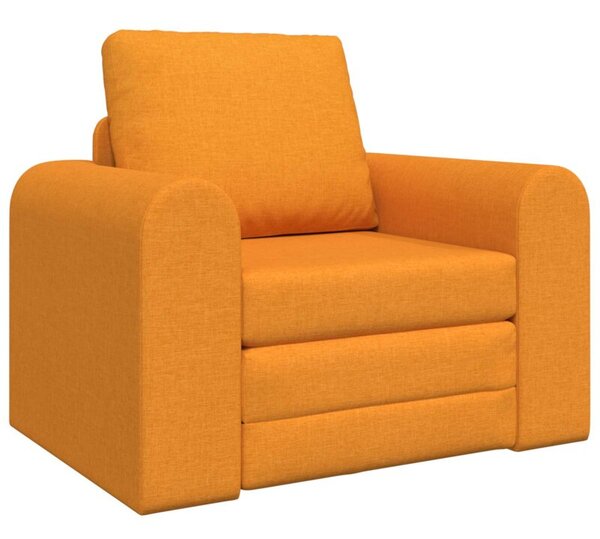 Sofa bed ciemny Å»Ã³Åty 98 x 71 x 83 cm tkanina