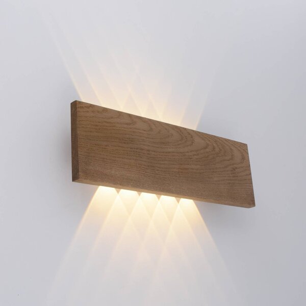 Paul Neuhaus Kinkiet Palma, ciemne drewno, salon / jadalnia, drewno, nowoczesny