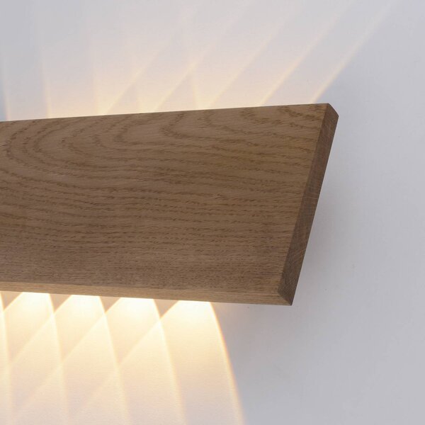 Paul Neuhaus Kinkiet Palma, ciemne drewno, salon / jadalnia, drewno, nowoczesny
