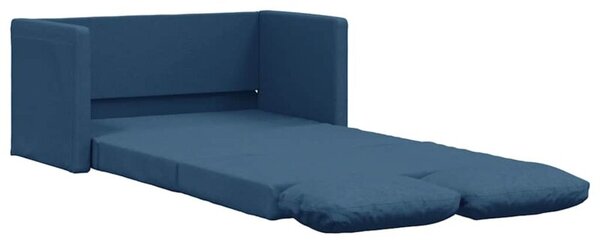 Sofa podÅogowa 2-w-1, niebieska, 112x174x55 cm, tkanina