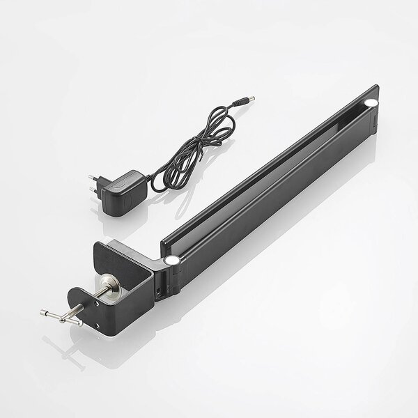 Lampa biurkowa LED Tamarin PRIOS, możliwość ściemniania, czarny, biuro, tworzywo sztuczne, nowoczesny