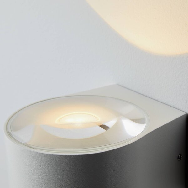 LOOM DESIGN Frey kinkiet LED IP65 2x6W biały, biały / opal, aluminium, nowoczesny