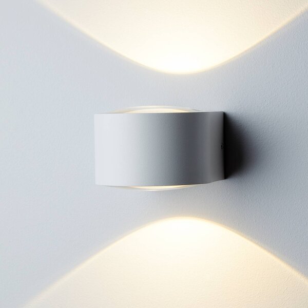 LOOM DESIGN Frey kinkiet LED IP65 2x6W biały, biały / opal, aluminium, nowoczesny