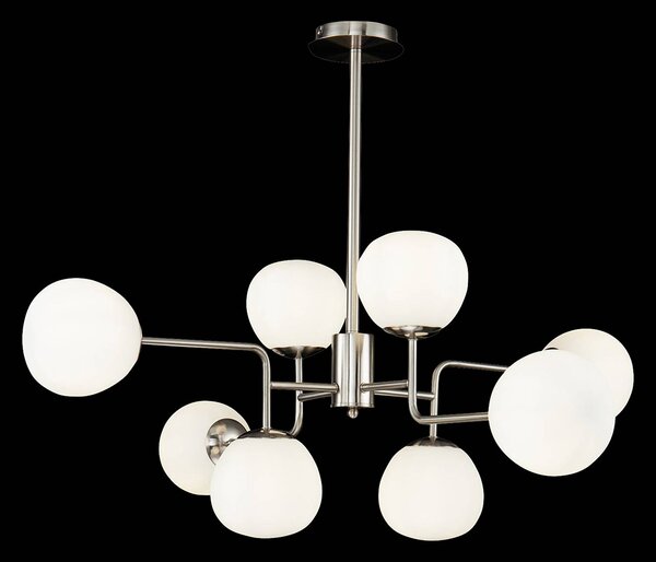 Maytoni Lampa wisząca Erich, możliwość ściemniania, aluminiowy / szary / cynkowy, salon / jadalnia, metal, nowoczesny