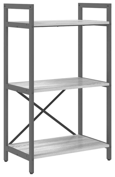 Półka na książki szary sonoma 56 x 34 x 96 cm