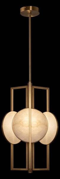 Maytoni Lampa wisząca Marmo, możliwość ściemniania, mosiężny / złoty, salon / jadalnia, metal, nowoczesny