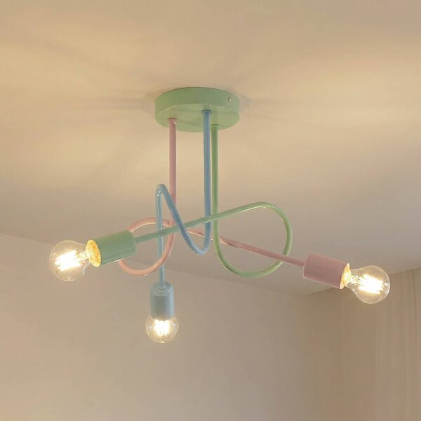 Lampa sufitowa Oxford HELAM, możliwość ściemniania, multikolor, salon / jadalnia, metal, nowoczesny