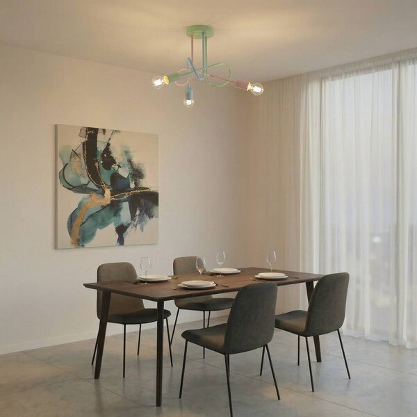 Lampa sufitowa Oxford HELAM, możliwość ściemniania, multikolor, salon / jadalnia, metal, nowoczesny