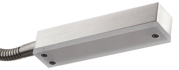 FISCHER & HONSEL Kinkiet LED Raik, możliwość ściemniania, aluminiowy / szary / cynkowy, sypialnia, metal, nowoczesny