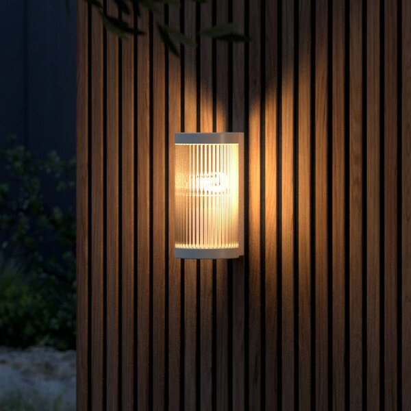 Nordlux Kinkiet zewnętrzny Coupar, możliwość ściemniania, kremowy / amber, aluminium