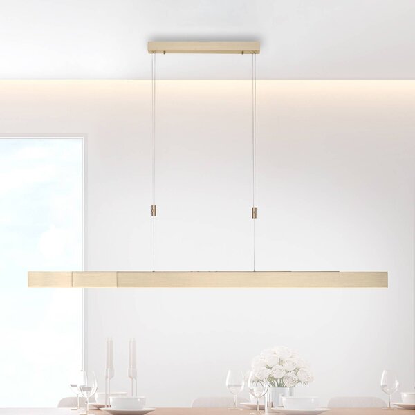 PURE Lampa wisząca Pure Moto, możliwość ściemniania, mosiężny / złoty, salon / jadalnia, metal, nowoczesny