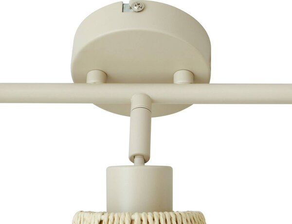 Lampa sufitowa Anuva Lindby, możliwość ściemniania, kremowy / amber, salon / jadalnia, papier / lunolit / lunopal, skandynawski