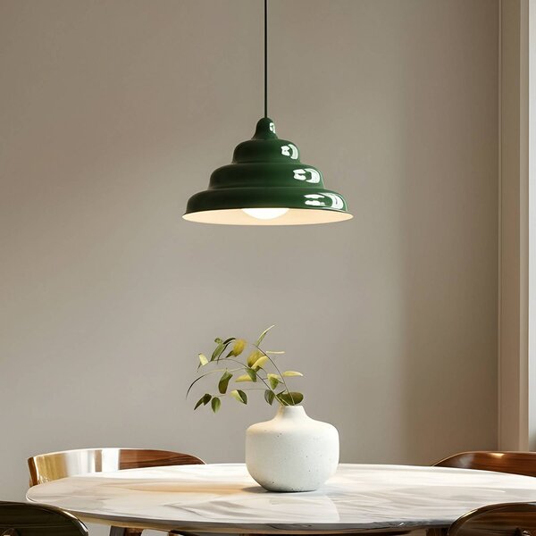 Lampa wisząca designerska Fala ALDEX, możliwość ściemniania, zielony, salon / jadalnia, design