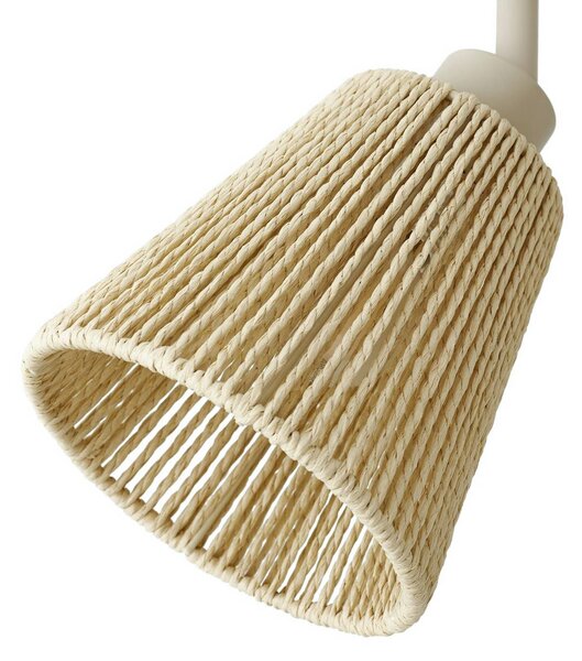 Lampa sufitowa Anuva Lindby, możliwość ściemniania, kremowy / amber, salon / jadalnia, papier / lunolit / lunopal, skandynawski