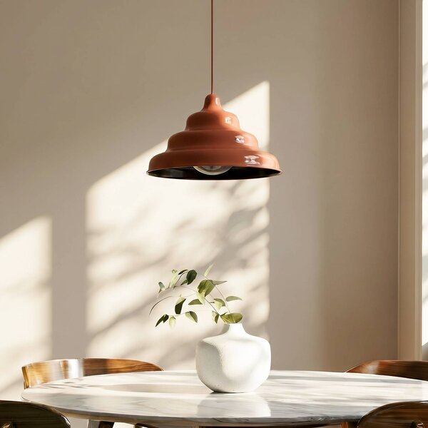 Lampa wisząca designerska Fala ALDEX, możliwość ściemniania, czerwony, salon / jadalnia, design