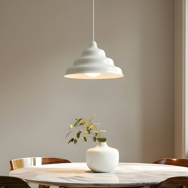 Lampa wisząca designerska Fala ALDEX, możliwość ściemniania, biały / opal, salon / jadalnia, design