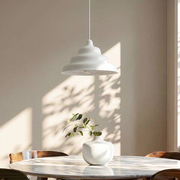 Lampa wisząca designerska Fala ALDEX, możliwość ściemniania, biały / opal, salon / jadalnia, design