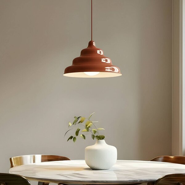 Lampa wisząca designerska Fala ALDEX, możliwość ściemniania, czerwony, salon / jadalnia, design