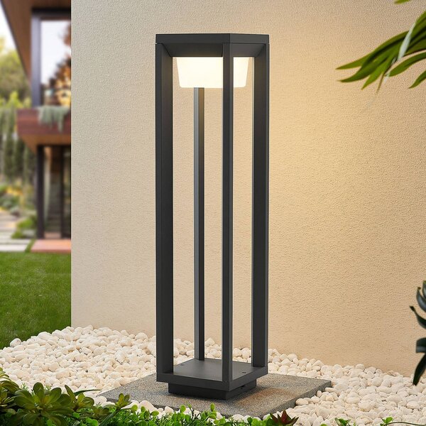 Słupek oświetleniowy LED Gamion PRIOS, aluminiowy / szary / cynkowy, aluminium, nowoczesny