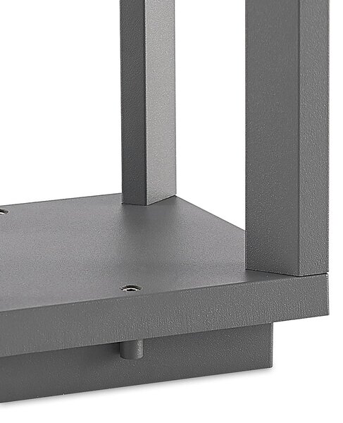 Słupek oświetleniowy LED Gamion PRIOS, aluminiowy / szary / cynkowy, aluminium, nowoczesny