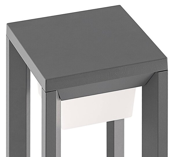Słupek oświetleniowy LED Gamion PRIOS, aluminiowy / szary / cynkowy, aluminium, nowoczesny