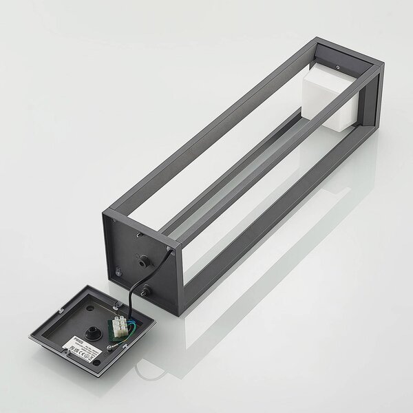 Słupek oświetleniowy LED Gamion PRIOS, aluminiowy / szary / cynkowy, aluminium, nowoczesny