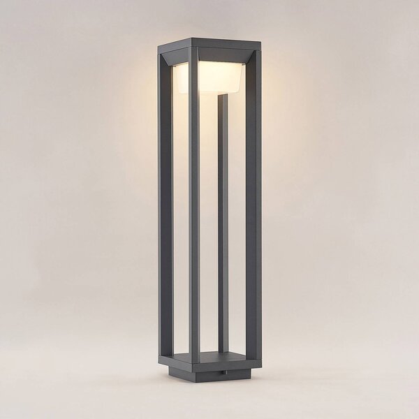 Słupek oświetleniowy LED Gamion PRIOS, aluminiowy / szary / cynkowy, aluminium, nowoczesny