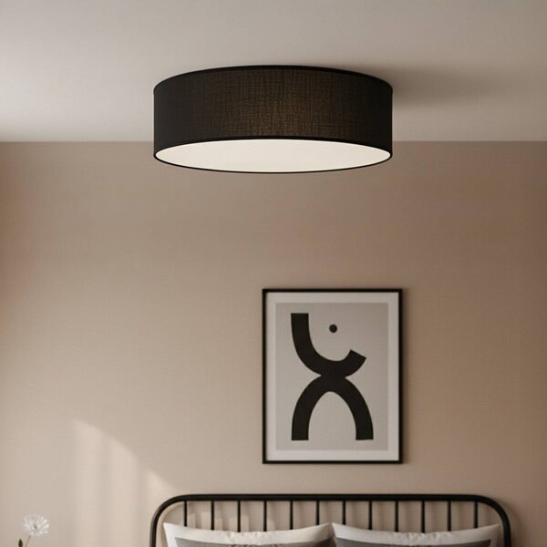 Lampa sufitowa Marshall Milagro Lighting, możliwość ściemniania, czarny, salon / jadalnia, drewno, nowoczesny