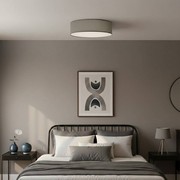 Lampa sufitowa Marshall Milagro Lighting, możliwość ściemniania, aluminiowy / szary / cynkowy, salon / jadalnia, drewno, nowoczesny