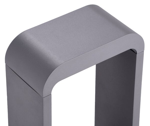 Słupek oświetleniowy LED Darko Lindby, aluminiowy / szary / cynkowy, aluminium, nowoczesny