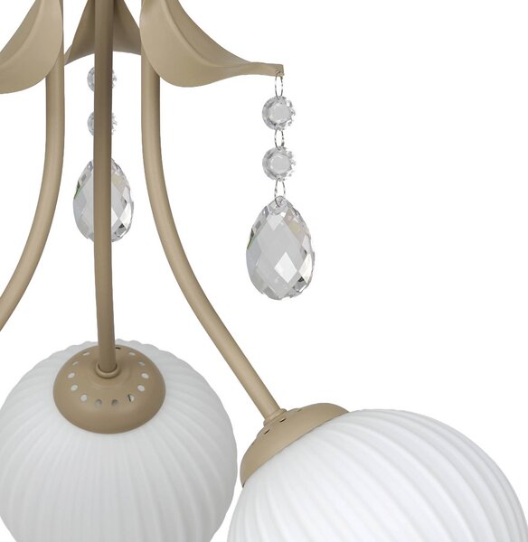 Lampa sufitowa Celeste Milagro Lighting, możliwość ściemniania, mosiężny / złoty, salon / jadalnia, metal