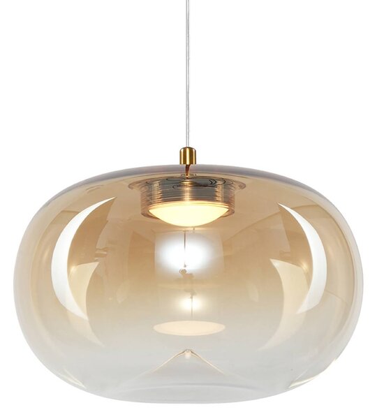 Lampa wisząca Vaso Milagro Lighting, kremowy / amber, salon / jadalnia, szkło, nowoczesny