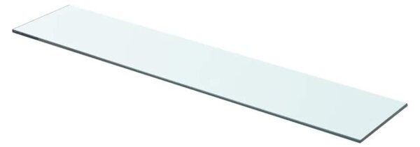 Szklany, bezbarwny panel, 70x15 cm