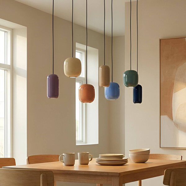 Lampa wisząca Narion Lucande, możliwość ściemniania, multikolor, salon / jadalnia, metal, design