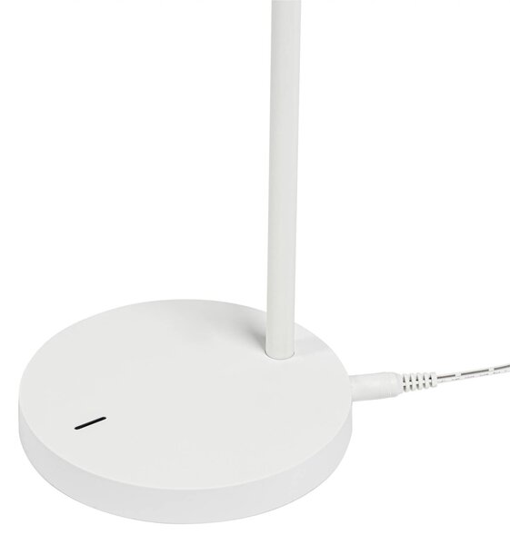 Lampa biurkowa LED Ailina Lindby, możliwość ściemniania, biały / opal, biuro, tworzywo sztuczne, nowoczesny
