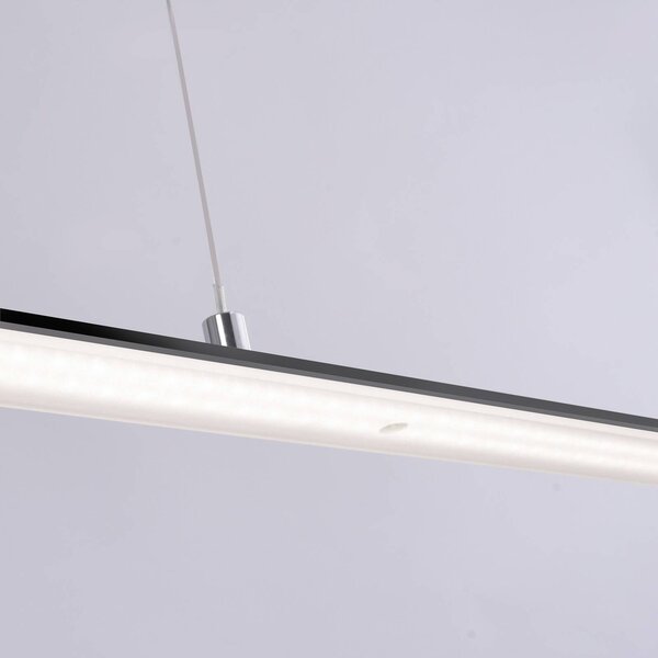 PURE Lampa wisząca Lite, możliwość ściemniania, czarny, salon / jadalnia, aluminium, nowoczesny