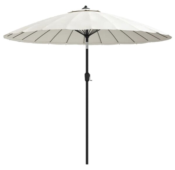 Parasol ogrodowy na słupku aluminiowym, 270 cm, piaskowy