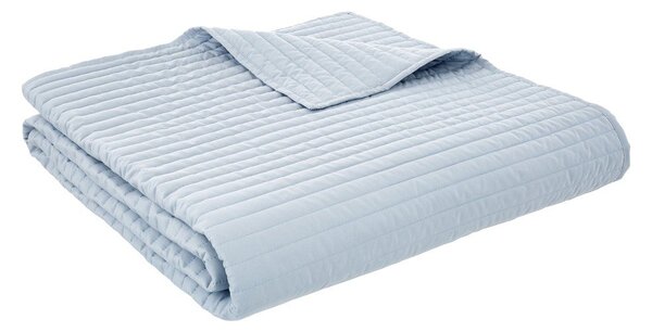 Niebieska narzuta pikowana 230x220 cm Quilted Lines – Bianca
