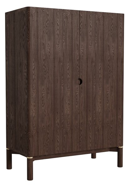 Ciemnobrązowa szafka w dekorze dębu 90x130 cm Arun – Unique Furniture