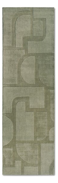 Zielony wełniany chodnik tkany ręcznie 80x250 cm Alexis – Villeroy&Boch
