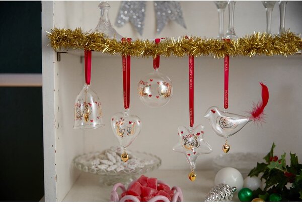 Szklana ręcznie dmuchana bombka ø 6,5 cm Ann-Sofi Romme Annual Christmas Bauble 2025 – Holmegaard