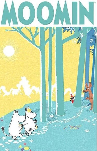 Plakat, Obraz Moomins - Forest, (61 x 91.5 cm)