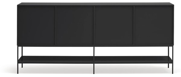Czarna komoda 220x98x45 cm Platt – Teulat