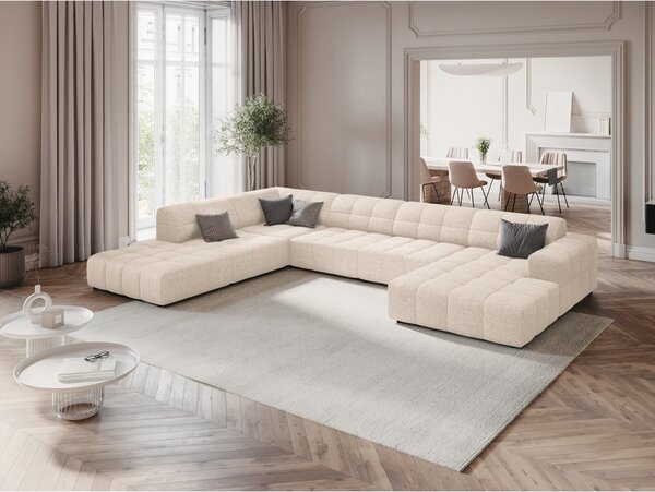 Kremowy narożnik (lewostronny/w kształcie litery U) Chicago – Cosmopolitan Design
