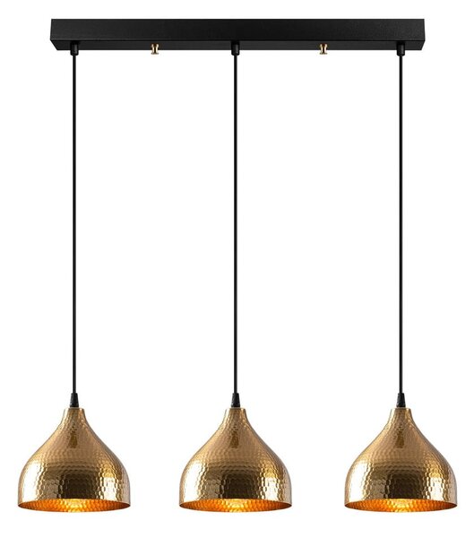 Lampa wisząca w kolorze złota z metalowym kloszem Tattoo – Opviq lights