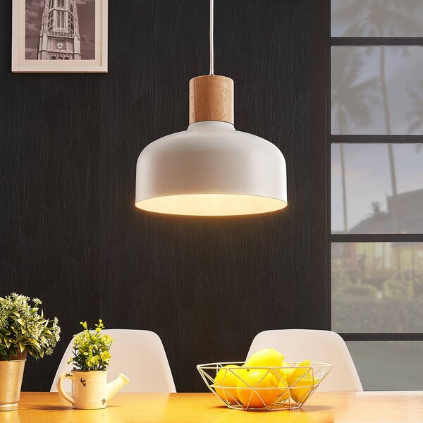 Lampa wisząca Carlise Lindby, możliwość ściemniania, biały / opal, salon / jadalnia, metal, skandynawski