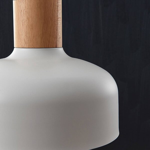 Lampa wisząca Carlise Lindby, możliwość ściemniania, biały / opal, salon / jadalnia, metal, skandynawski