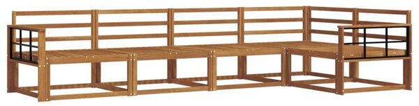 Zestaw sof na zewnątrz 5 szt. naturalny lite drewno akacji