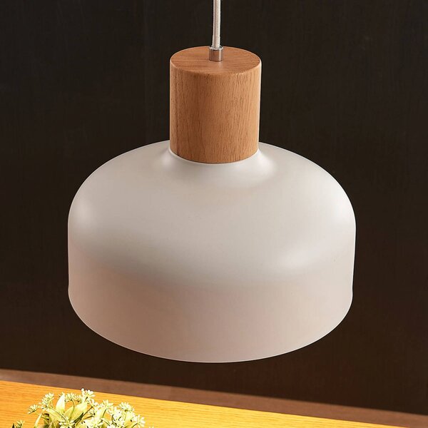 Lampa wisząca Carlise Lindby, możliwość ściemniania, biały / opal, salon / jadalnia, metal, skandynawski